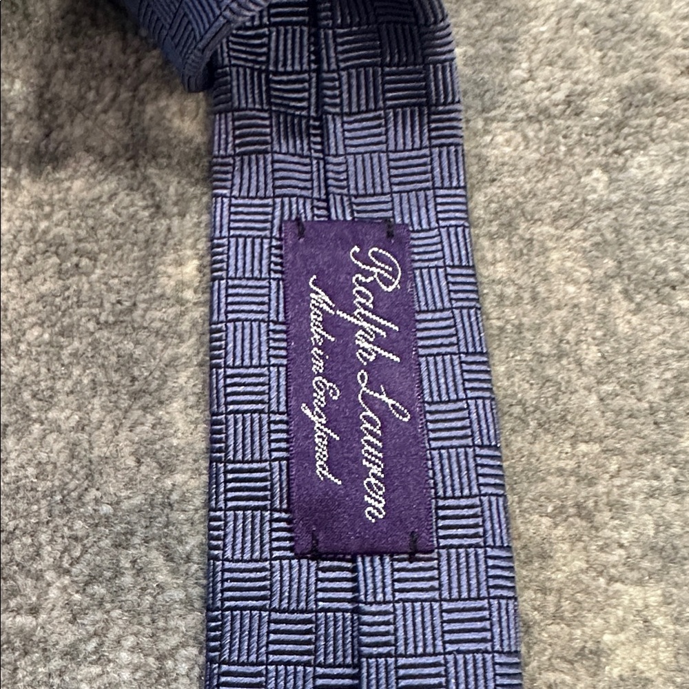 RALPH LAUREN PURPLE LABEL HAND MADE TIE DEEP LAVENDER - Picture 2 of 10